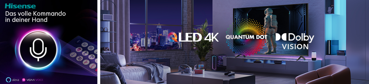  
 
   

 
 Hisense 

 QLED 4K UHD -...