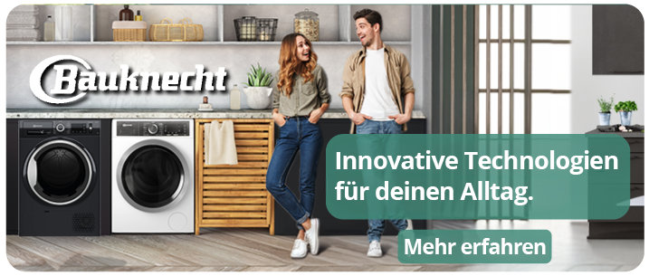 Banner mit Bauknecht Haushaltsgeräten