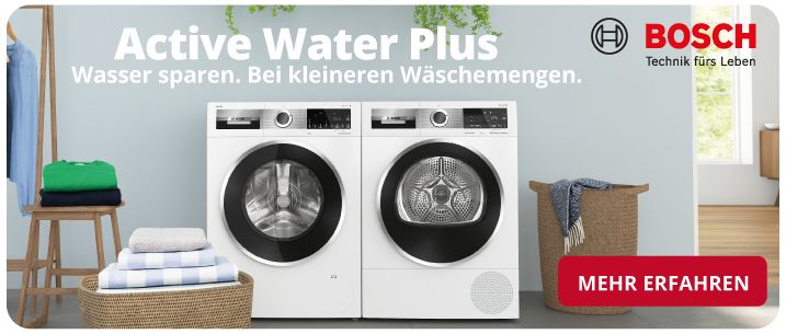 Banner mit Bosch Haushaltsgeräten