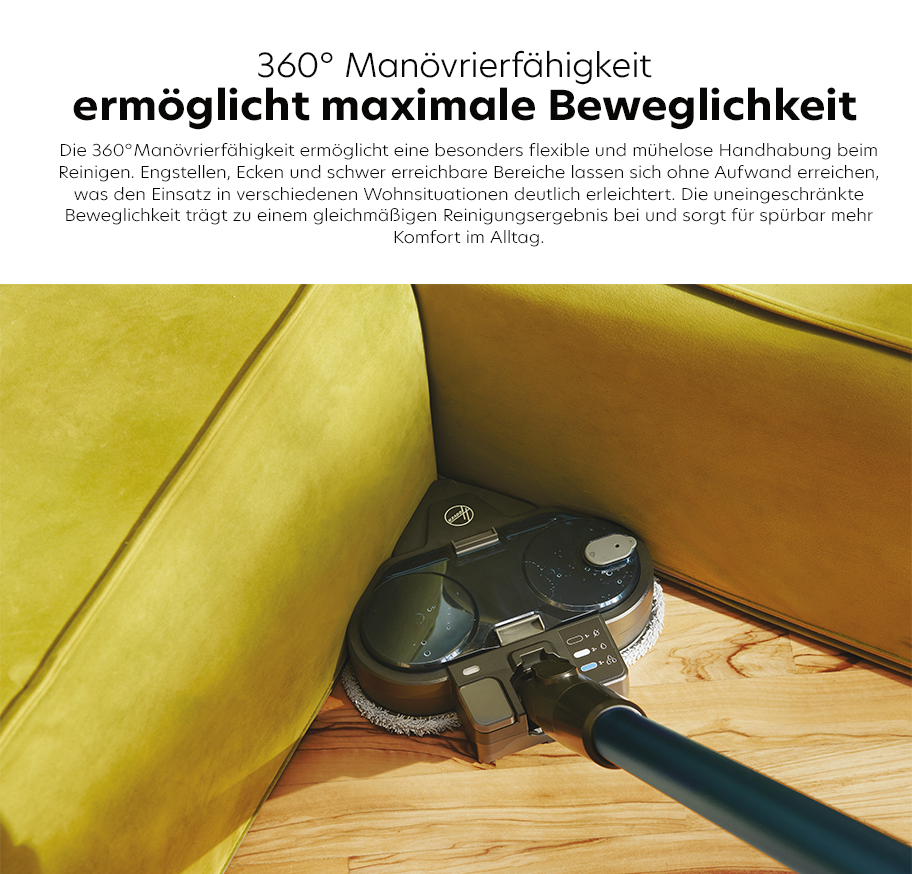 360grad Manövrierfähigkeit ermöglicht maximale beweglichkeit