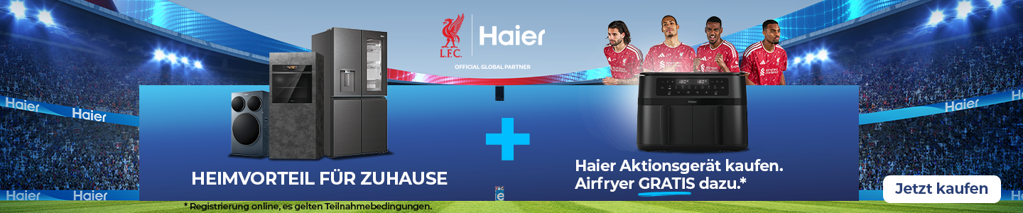 Banner mit Haier Aktion