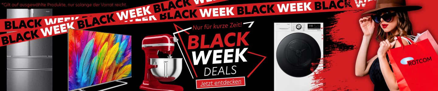 Startbanner mit Black Week Deals