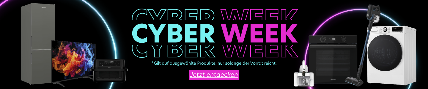 Startbanner mit Cyber Week Deals