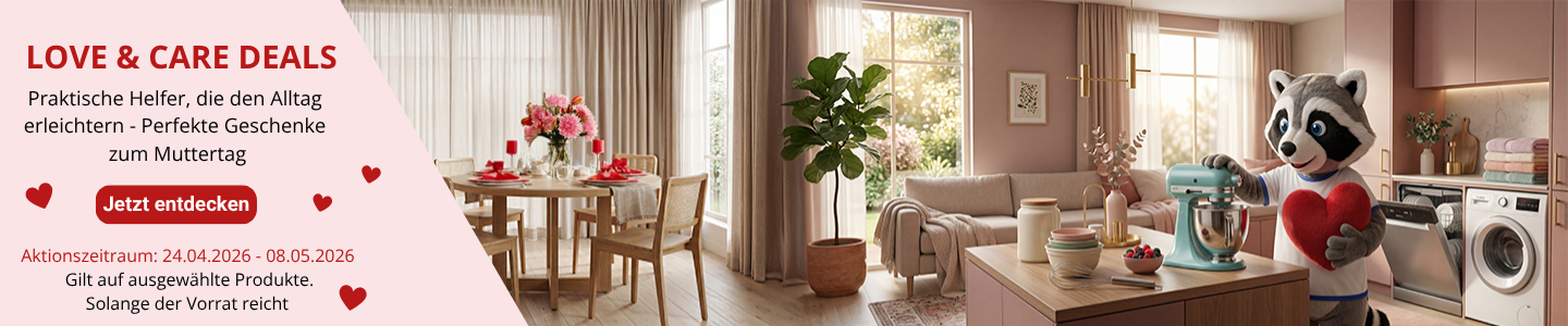 Statbanner mit Love & Care Deals