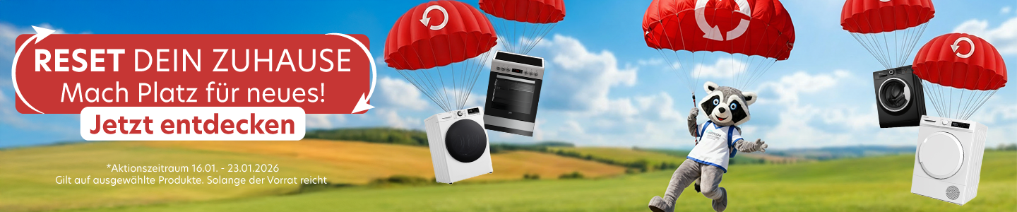 Startbanner mit Reset Deals