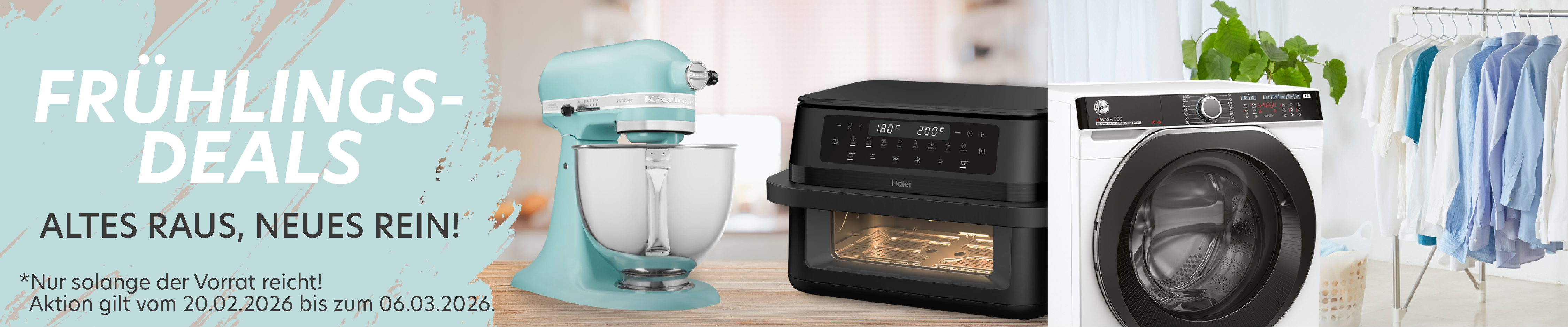 Banner mit den Frühlings-Deals