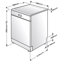 Beko DFN16430W Geschirrsp&uuml;ler