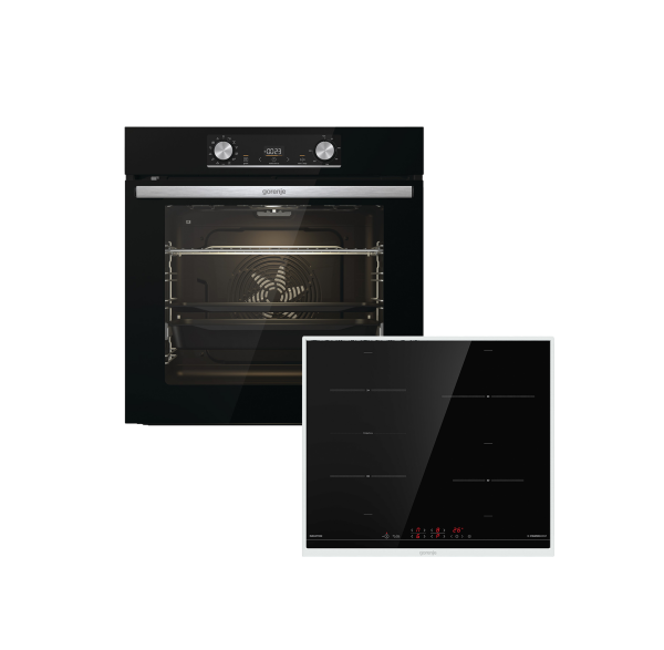 Gorenje Black Steam Pyro Herdset