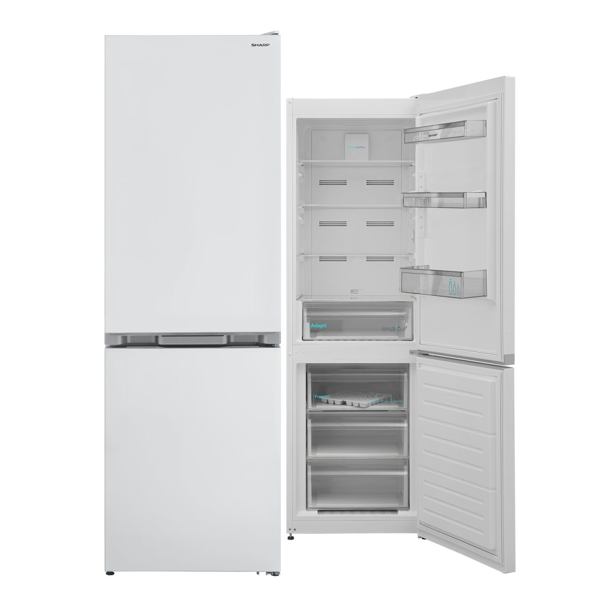 Sharp SJ-BA09RMXWC-EU Kühl-/Gefrierkombination, 469,90 EUR