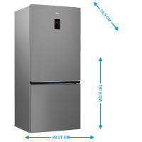 Beko RCNE720E4VZXPN K&uuml;hl-/Gefrierkombination