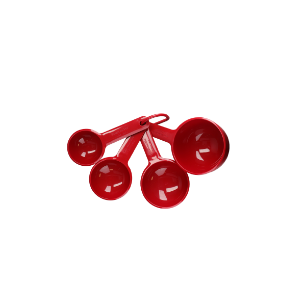 KitchenAid KQG058OHERE 4-teiliges Messbecher-Set rot