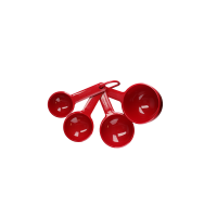 KitchenAid KQG058OHERE 4-teiliges Messbecher-Set rot