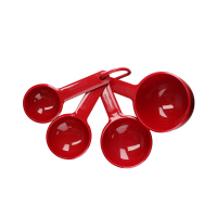 KitchenAid KQG058OHERE 4-teiliges Messbecher-Set rot