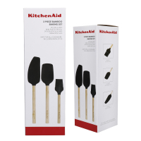 KitchenAid KQG654OHBBE 3-teiliges Bambus-Backset schwarz