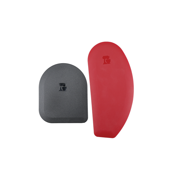 KitchenAid KQG068OHERE 2-teiliges Topfschaber- und Silikon-Sch&uuml;sselschaber rot