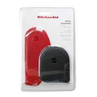 KitchenAid KQG068OHERE 2-teiliges Topfschaber- und Silikon-Sch&uuml;sselschaber rot