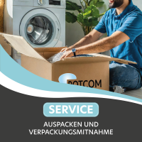 Service Auspacken und Verpackungsmitnahme