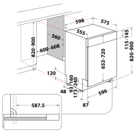 Whirlpool WBC 3C34 PF X Geschirrsp&uuml;ler