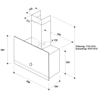 Whirlpool WHVA 92F LM K Dunstabzugshaube