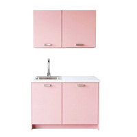 Roctor RT1017 Pantryk&uuml;che ohne E-Ger&auml;te Nordic Ros&eacute;