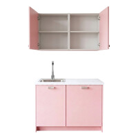 Roctor RT1017 Pantryk&uuml;che ohne E-Ger&auml;te Nordic Ros&eacute;