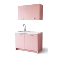 Roctor RT1017 Pantryk&uuml;che ohne E-Ger&auml;te Nordic Ros&eacute;