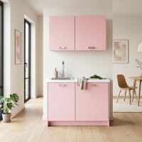 Roctor RT1017 Pantryk&uuml;che ohne E-Ger&auml;te Nordic Ros&eacute;