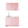Roctor RT1017 Pantryk&uuml;che ohne E-Ger&auml;te Nordic Ros&eacute;