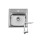 Roctor RT1017 Pantryk&uuml;che ohne E-Ger&auml;te Nordic Ros&eacute;