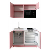 Roctor RT1017GO Pantryk&uuml;che mit E-Ger&auml;te Nordic Ros&eacute;