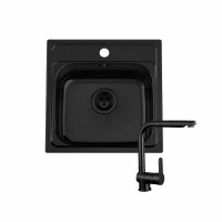 Roctor RT1016 Pantryk&uuml;che ohne E-Ger&auml;te Nordic Ros&eacute; Black