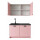 Roctor RT1016 Pantryk&uuml;che ohne E-Ger&auml;te Nordic Ros&eacute; Black