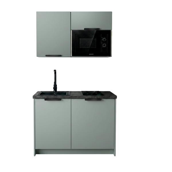 Roctor RT1013GO Pantryk&uuml;che mit E-Ger&auml;te Nordic Eukalyptus