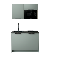 Roctor RT1013GO Pantryk&uuml;che mit E-Ger&auml;te Nordic Eukalyptus