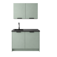 Roctor RT1013 Pantryk&uuml;che ohne E-Ger&auml;te Nordic Eukalyptus