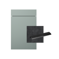 Roctor RT1013 Pantryk&uuml;che ohne E-Ger&auml;te Nordic Eukalyptus