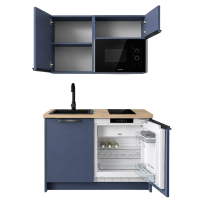Roctor RT1012GO Pantryk&uuml;che mit E-Ger&auml;ten Nordic Balticblau