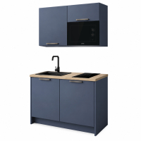 Roctor RT1012GO Pantryk&uuml;che mit E-Ger&auml;ten Nordic Balticblau