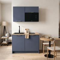 Roctor RT1012GO Pantryk&uuml;che mit E-Ger&auml;ten Nordic Balticblau