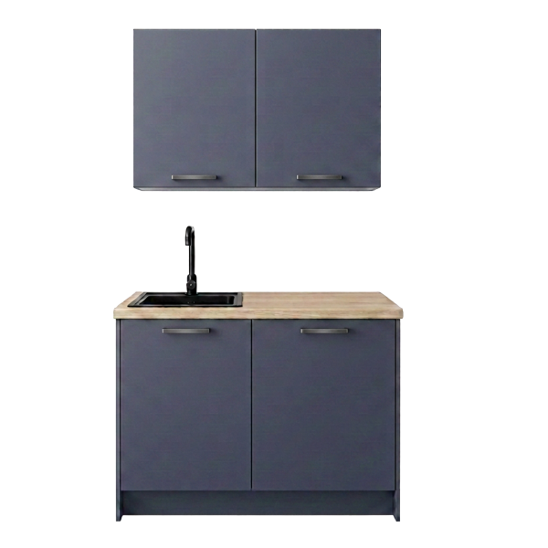 Roctor RT1012 Pantryk&uuml;che ohne E-Ger&auml;ten Nordic Balticblau