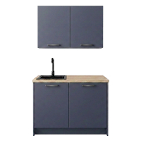 Roctor RT1012 Pantryk&uuml;che ohne E-Ger&auml;ten Nordic Balticblau