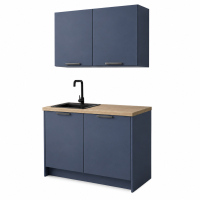 Roctor RT1012 Pantryk&uuml;che ohne E-Ger&auml;ten Nordic Balticblau