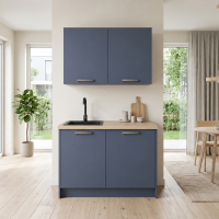Roctor RT1012 Pantryk&uuml;che ohne E-Ger&auml;ten Nordic Balticblau