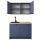 Roctor RT1012 Pantryk&uuml;che ohne E-Ger&auml;ten Nordic Balticblau