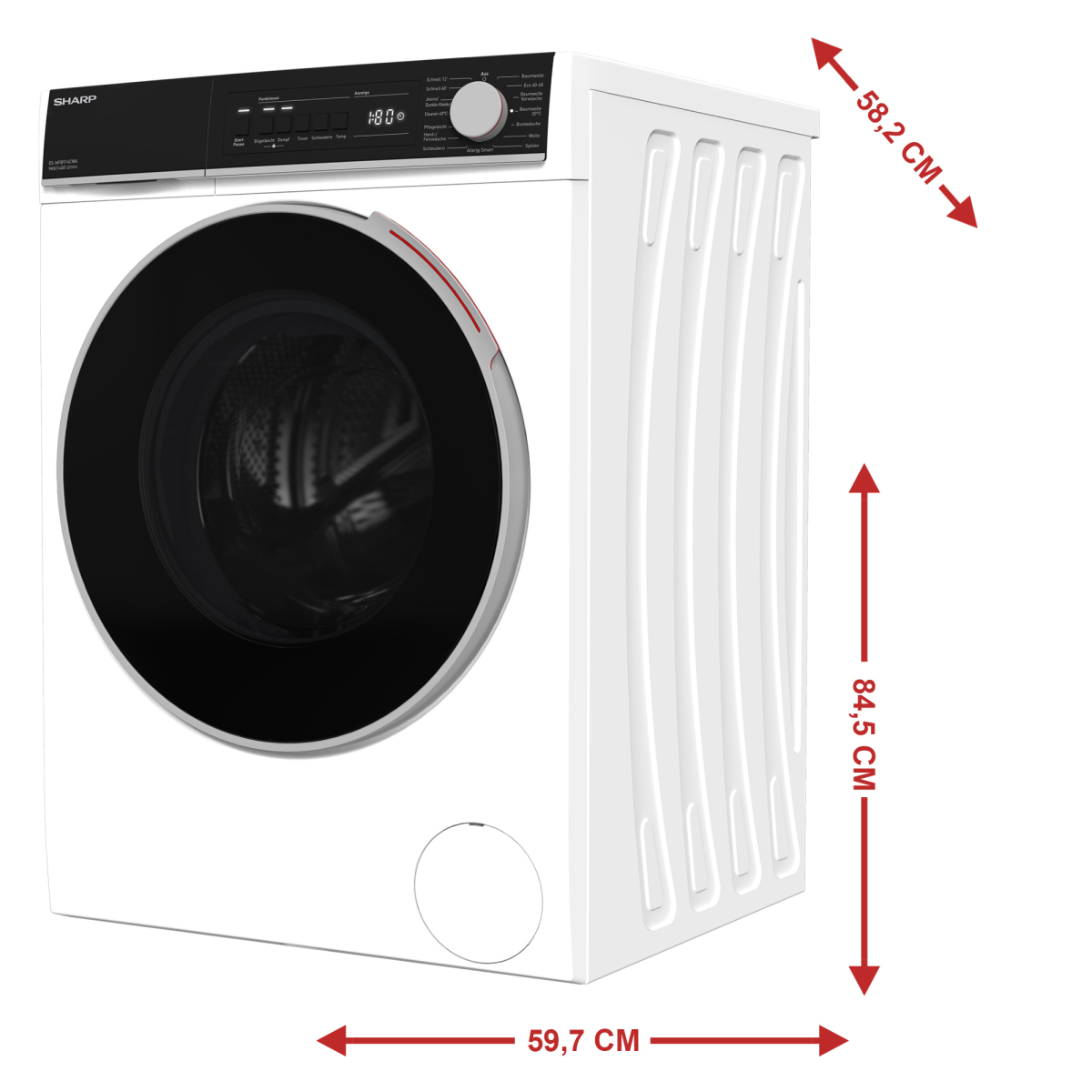 Sharp ES-NFB914CWA-DE Waschmaschine, 387,99 EUR