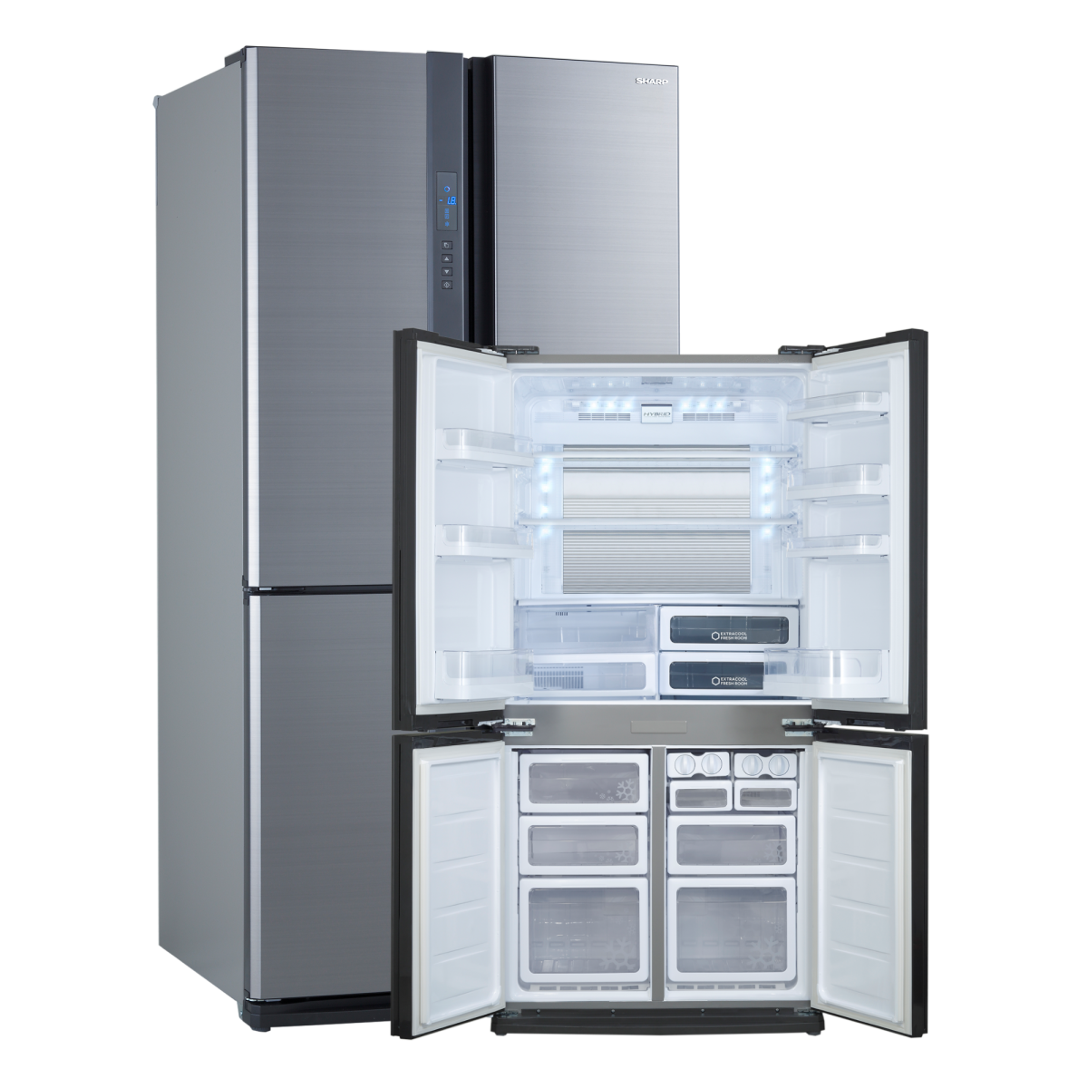 Sharp SJ-EX820F2-SL Side-by-Side Kühl-/Gefrierkombination, 1.239,90 EUR Sharp SJ-EX820F2-SL Side-by-Side Kühl-/Gefrierkombination, 1.239,90 EUR