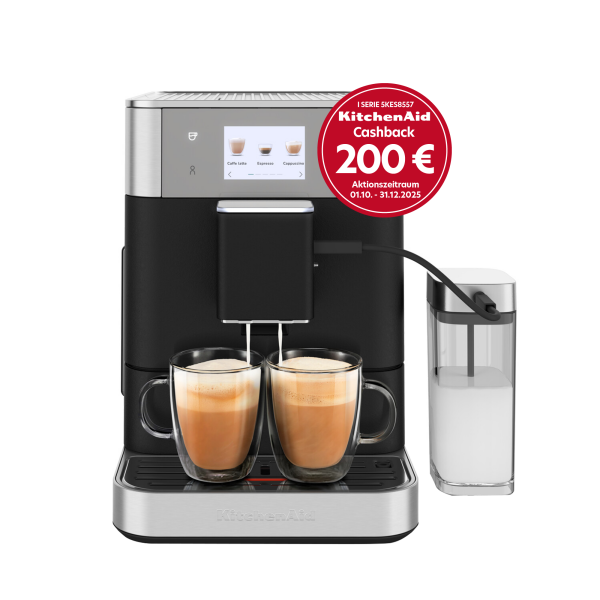 KitchenAid 5KES8557EBK Kaffeevollautomat Gusseisen schwarz