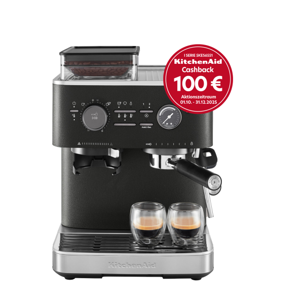KitchenAid 5KES6551EBK Espressomaschine Gusseisen schwarz