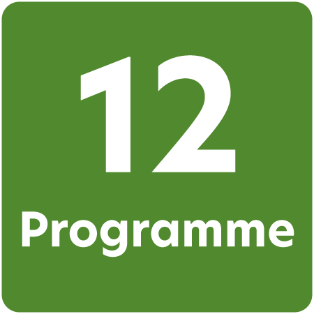 Symbol für 12 Spülprogramme