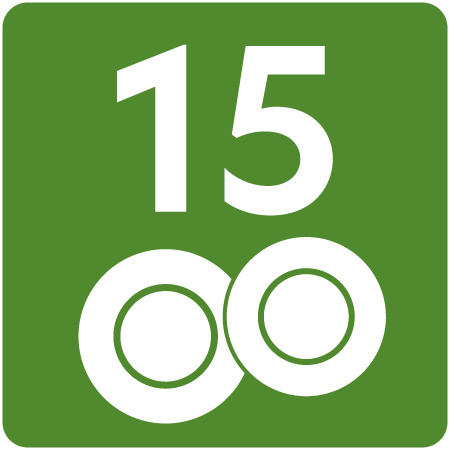 Symbol für 15 Maßgedecke